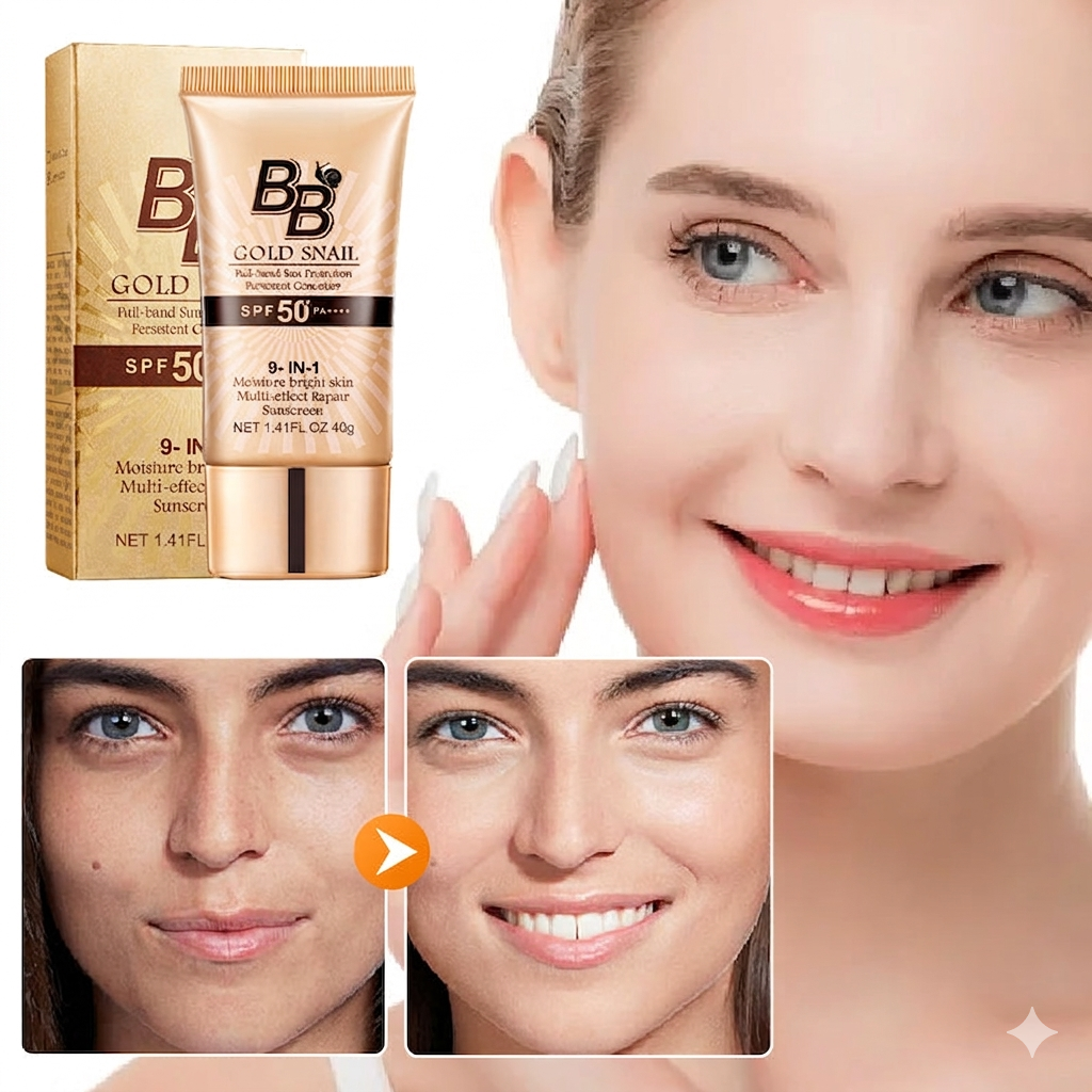 💝 Mother's Day Deal 70% OFF! 💝High-coverage waterproof snail BB cream